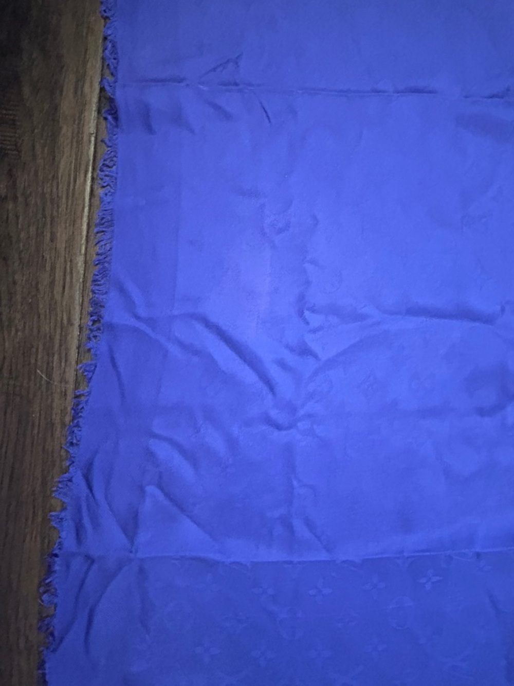 Louis Vuitton Violet Monogram Silk Shawl - Picture 5 of 14